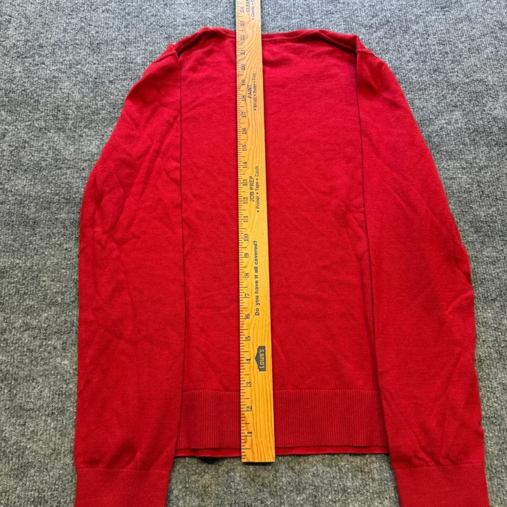 Preppy Banana Republic Forever Sweater Men M Red Crew Neck Cotton Rayon RN54023
